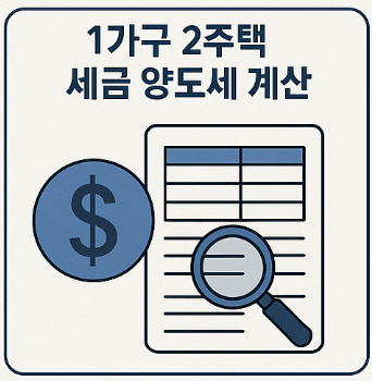 1가구 2주택 세금 양도세 계산
