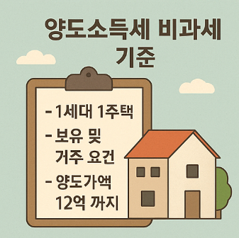 양도소득세 비과세 기준