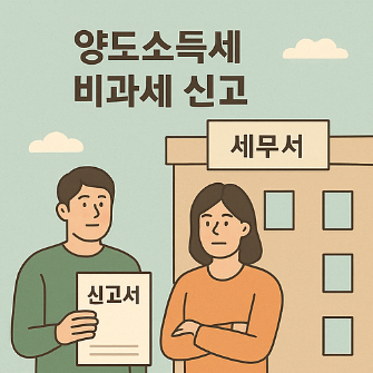 양도소득세 비과세 신고