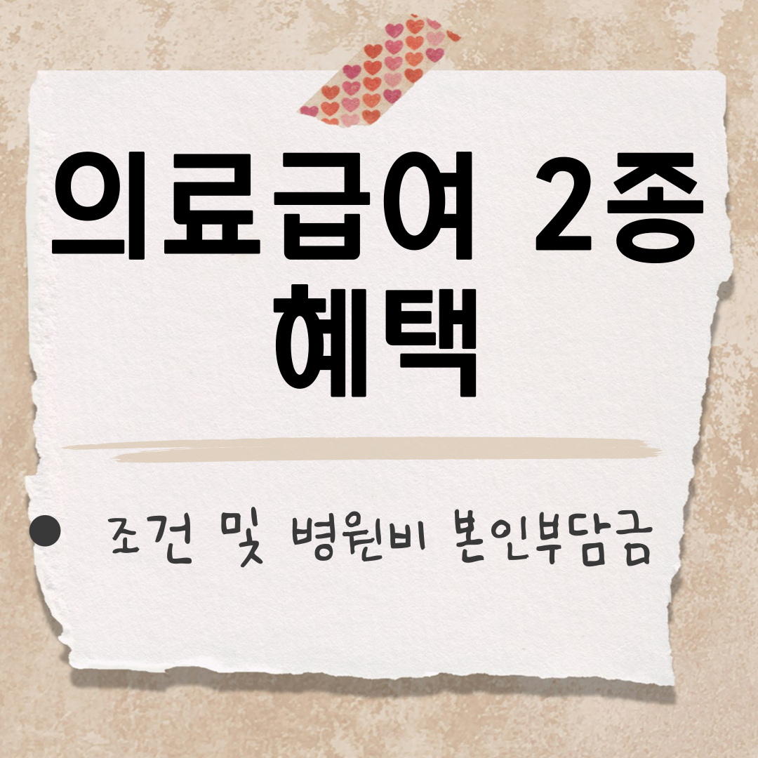 의료급여 2종 혜택 썸네일