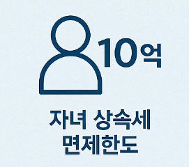 자녀 상속세 면제한도