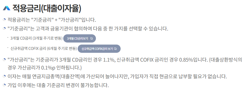주택연금 이자율