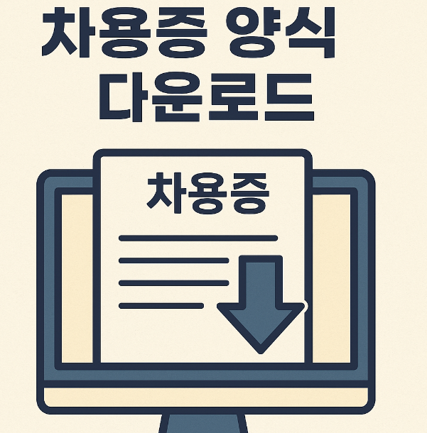 가족 간 차용증 양식