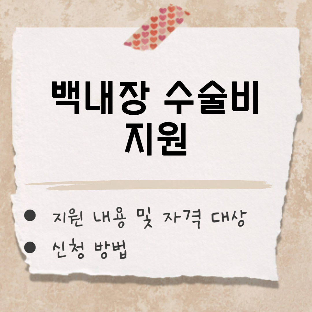 백내장 수술비 지원 썸네일