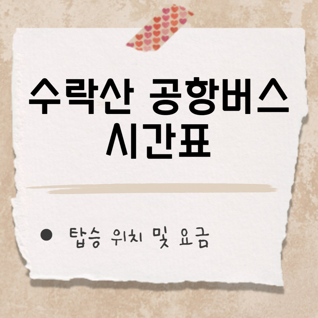 수락산 공항버스 썸네일