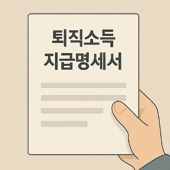 퇴직소득 지급명세서