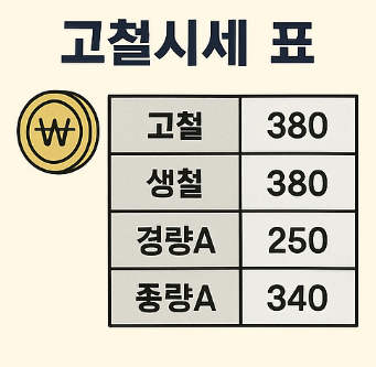 고철시세 표