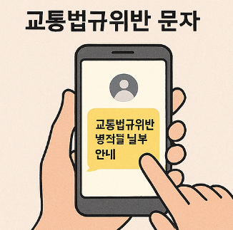 교통법규위반 문자