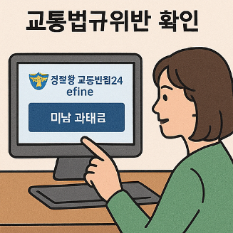 교통법규위반 확인