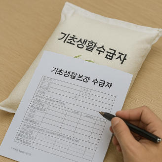 기초생활수급자 쌀 신청 서류