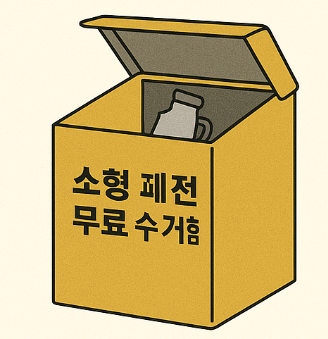 소형 가전 무료 수거함