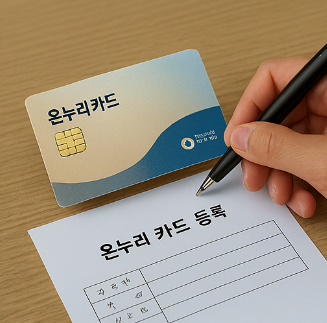 온누리 카드 등록