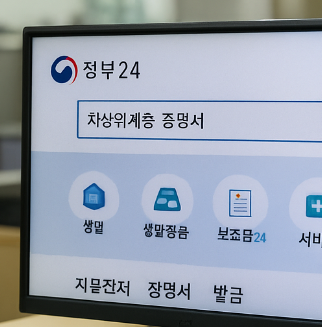 차상위계층 증명서 발급 방법