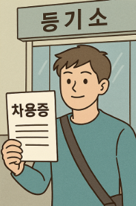 차용증 확정일자 등기소