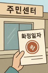차용증 확정일자 주민센터