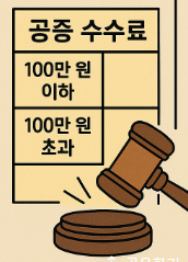 차용증공증 비용 계산 방법