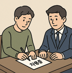 차용증공증 서류