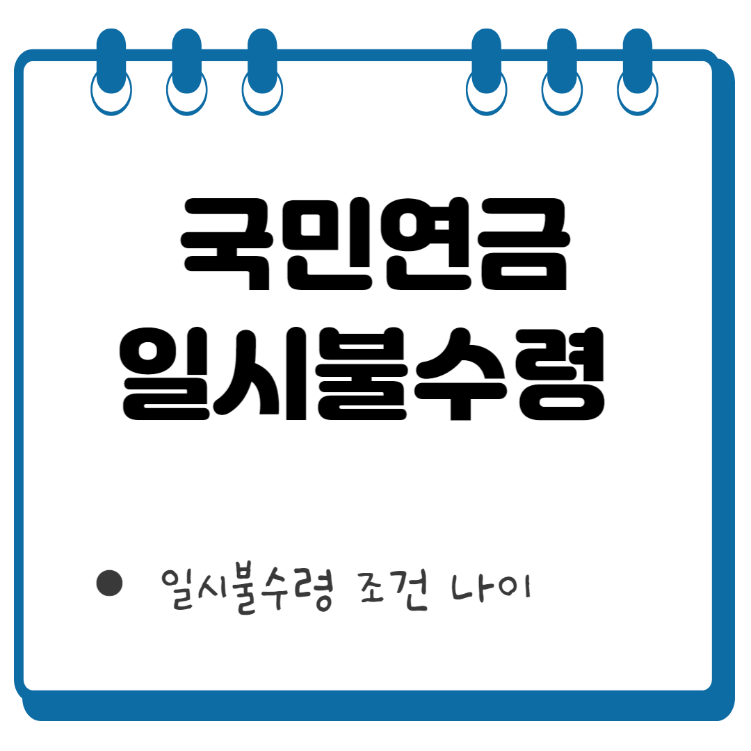 국민연금 일시불수령 썸네일