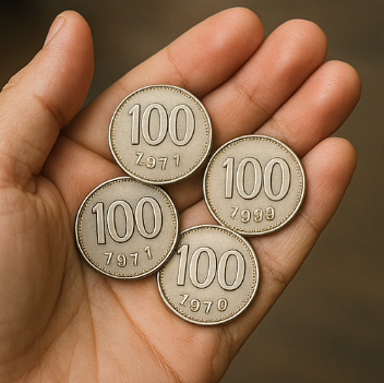 100원 희귀동전