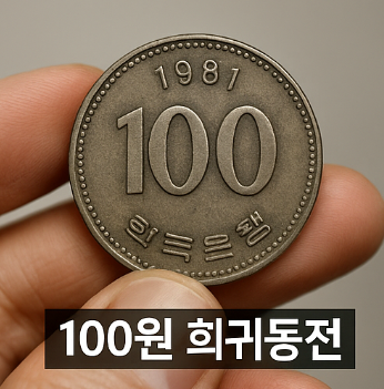 100원 희귀동전 년도 가격