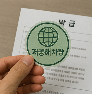 저공해차량 스티커 발급 방법