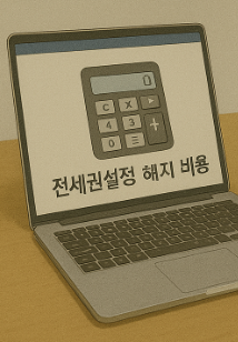 전세권설정 해지 비용