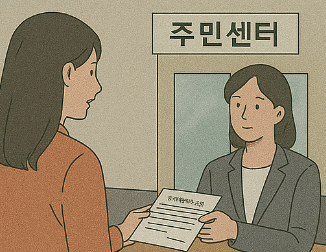 주택임대차 계약 신고 주민센터