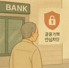 금융거래 안심차단 서비스 해제