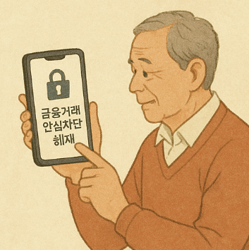 금융거래 안심차단 해제 방법