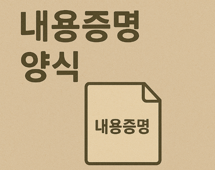 내용증명 양식 썸네일