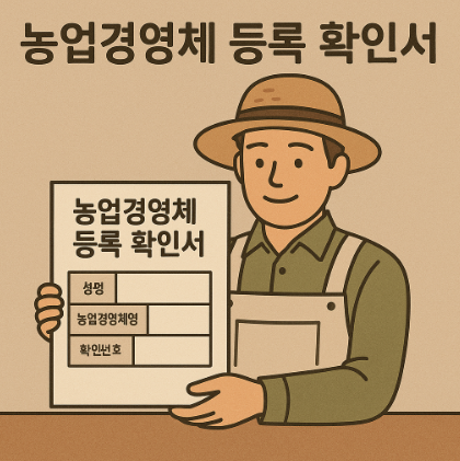 농업경영체 등록 확인서 썸네일