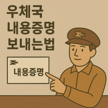 우체국 내용증명 보내는법 썸네일