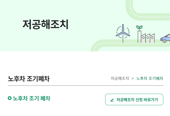 조기폐차 지원금 신청 방법