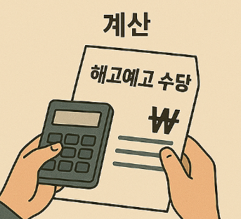 해고예고 수당 계산
