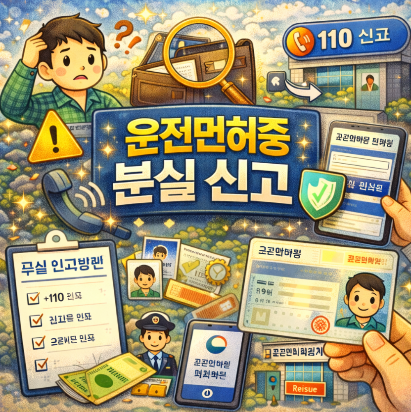 운전면허증 분실 신고 방법 썸네일