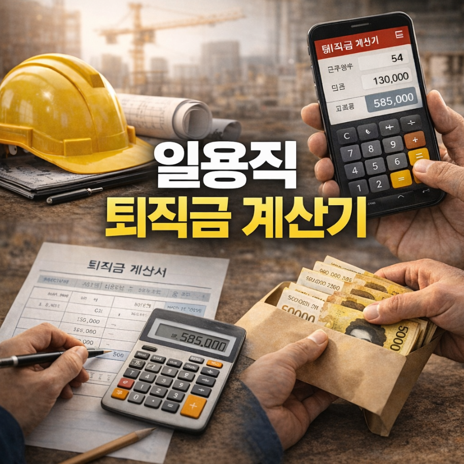 일용직 퇴직금 계산기 썸네일