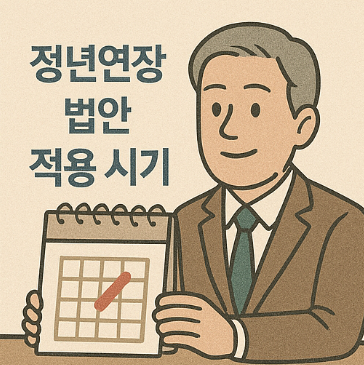 정년연장 법안 적용 시기