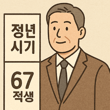 정년연장 시행시기 67년생