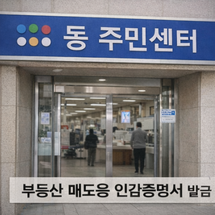 부동산 매도용 인감증명서 발급 방법