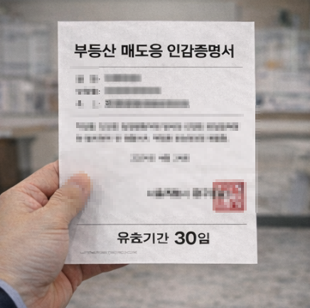 부동산 매도용 인감증명서 유효기간
