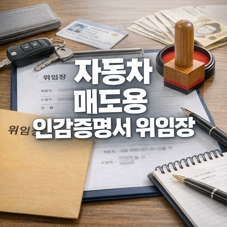 자동차 매도용 인감증명서 위임장 썸네일