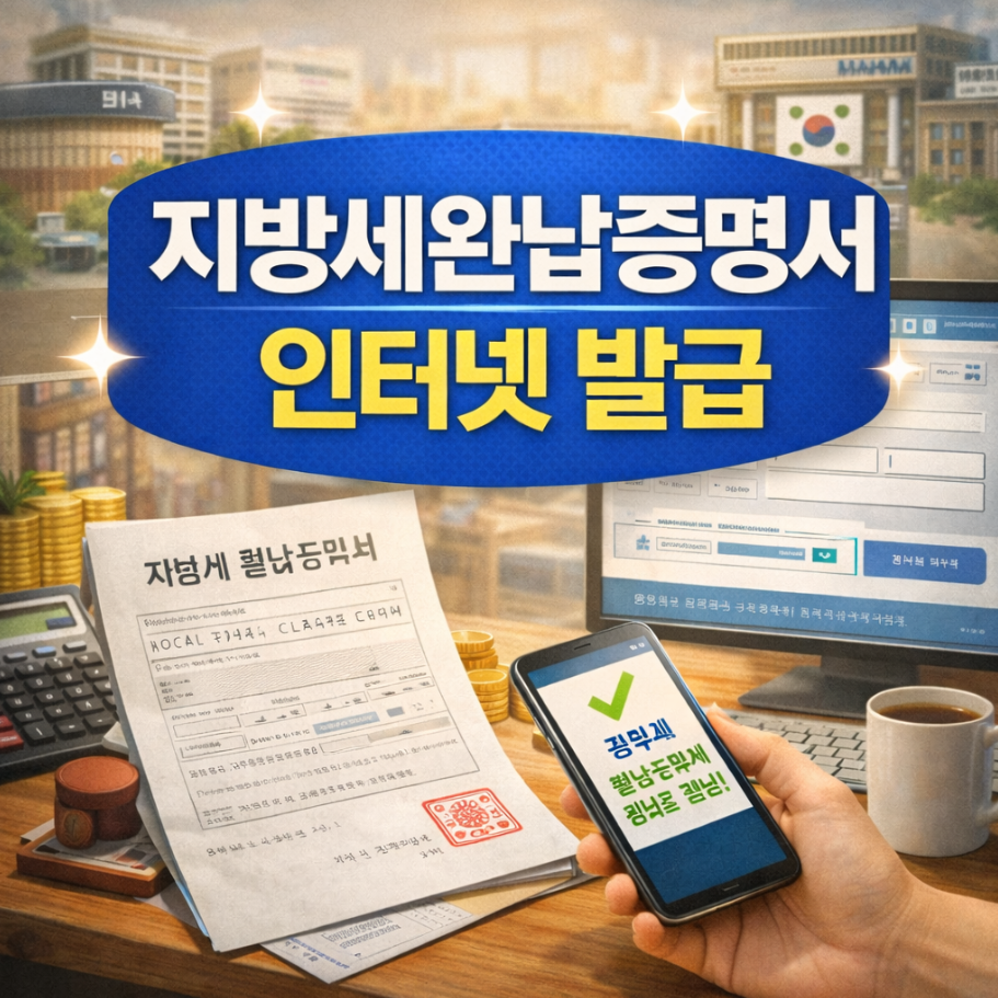지방세완납증명서 인터넷 발급 썸네일