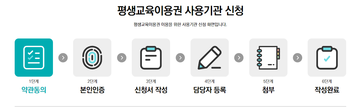 평생교육바우처 신청 등록