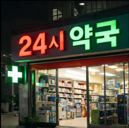 24시간 약국 찾기