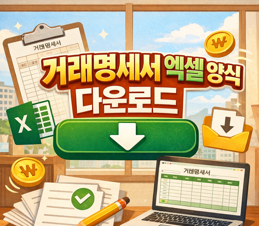 거래명세서 양식 엑셀 썸네일