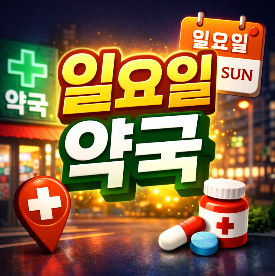 근처 일요일 약국 찾기 썸네일