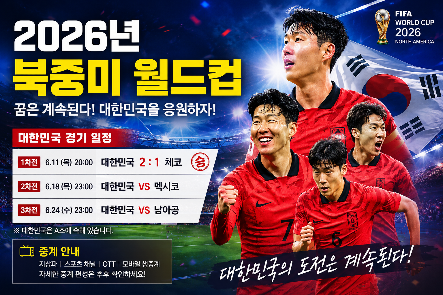2026년 북중미 월드컵 대한민국
