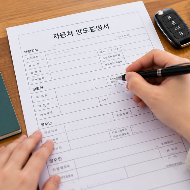 자동차 양도증명서 발급 방법 주민센터 5 자동차 양도증명서 발급 작성 정보